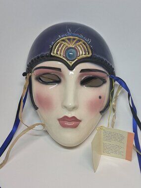 Clay Art Mask - Jenny McLain & Claudia Cohen - About Face - Vintage - 1990